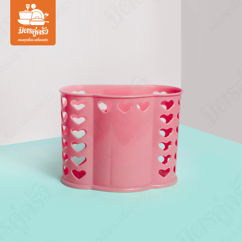 ที่ใส่ช้อน 2 ช่อง (หัวใจ) No.120