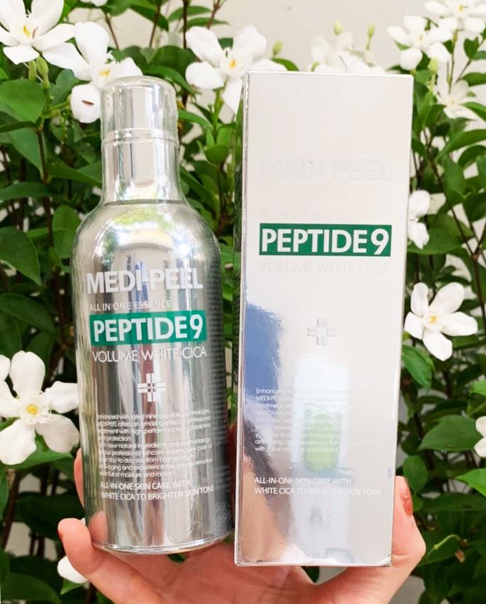 Medi-peel Peptide 9 Volume White Cica All in One Essence 100ml. เอสเซ้นส์เปปไทด์ ริ้วรอยหาย+ผิวขาวกระจ่างใส+ผิวฟูอิ่มน้ำ