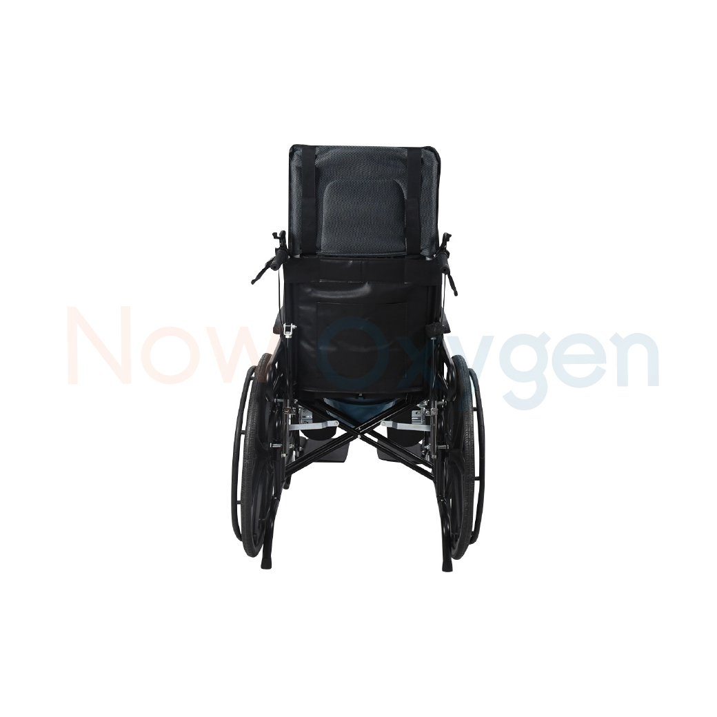 รถเข็นแมนนวล รุ่นพนักพิงสูง ปรับเอนนอน ปรับเหยียดขา (High Back Manual Wheelchair) รับประกัน 1 ปี