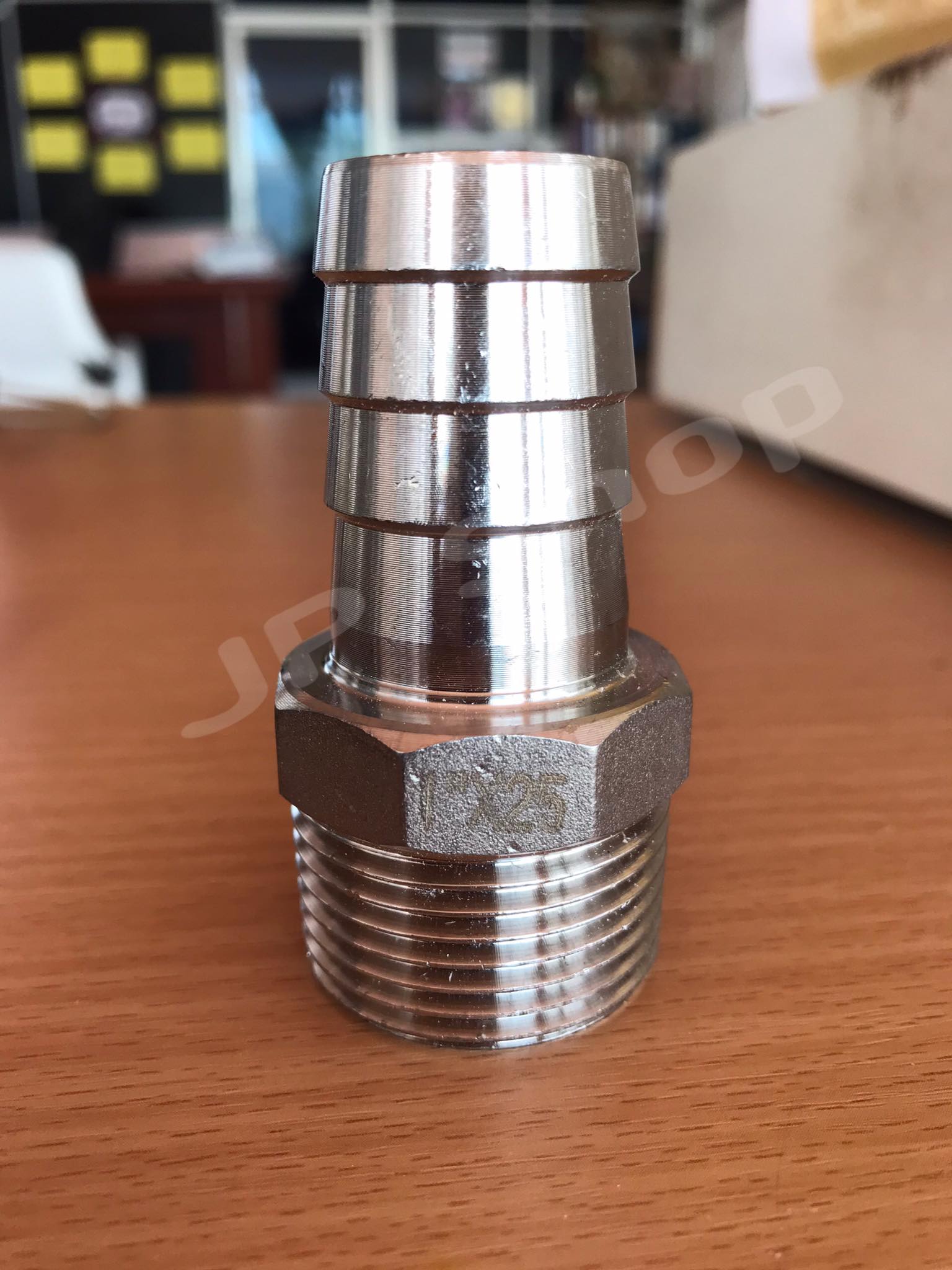 ข้อต่อหางไหล สแตนเลส304 ขนาด1 นิ้ว เกลียวนอก #12535