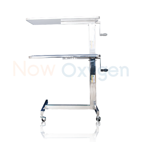 โต๊ะค่อมเตียง ทานอาหาร ปรับระดับได้ สแตนเลสหนา รับประกัน 1 ปี