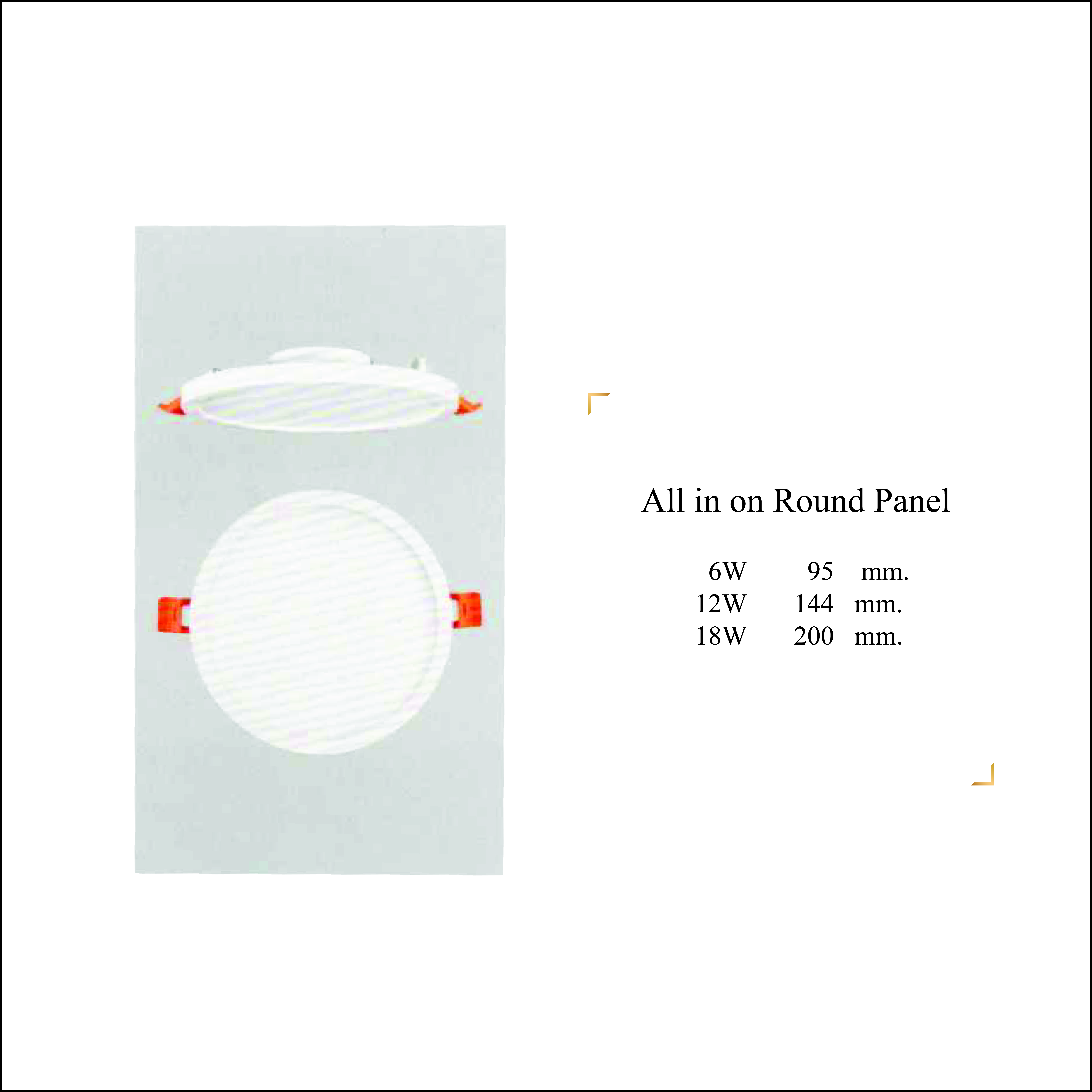 All in on Round Panel