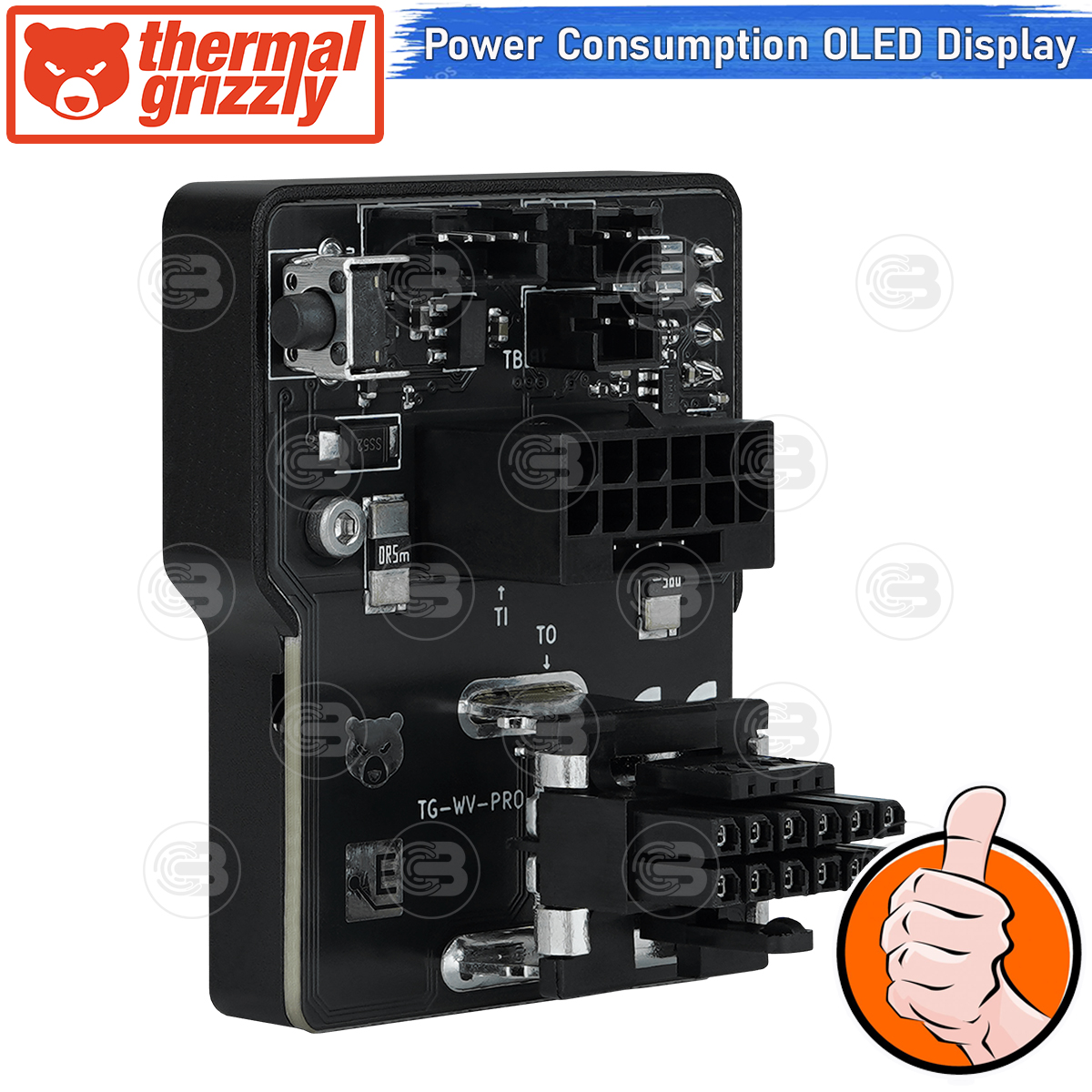 [CoolBlasterThai] Thermal Grizzly WireView GPU Pro (WV-P-H1N) 12VHPWR Normal GPU Power Consumption OLED Display