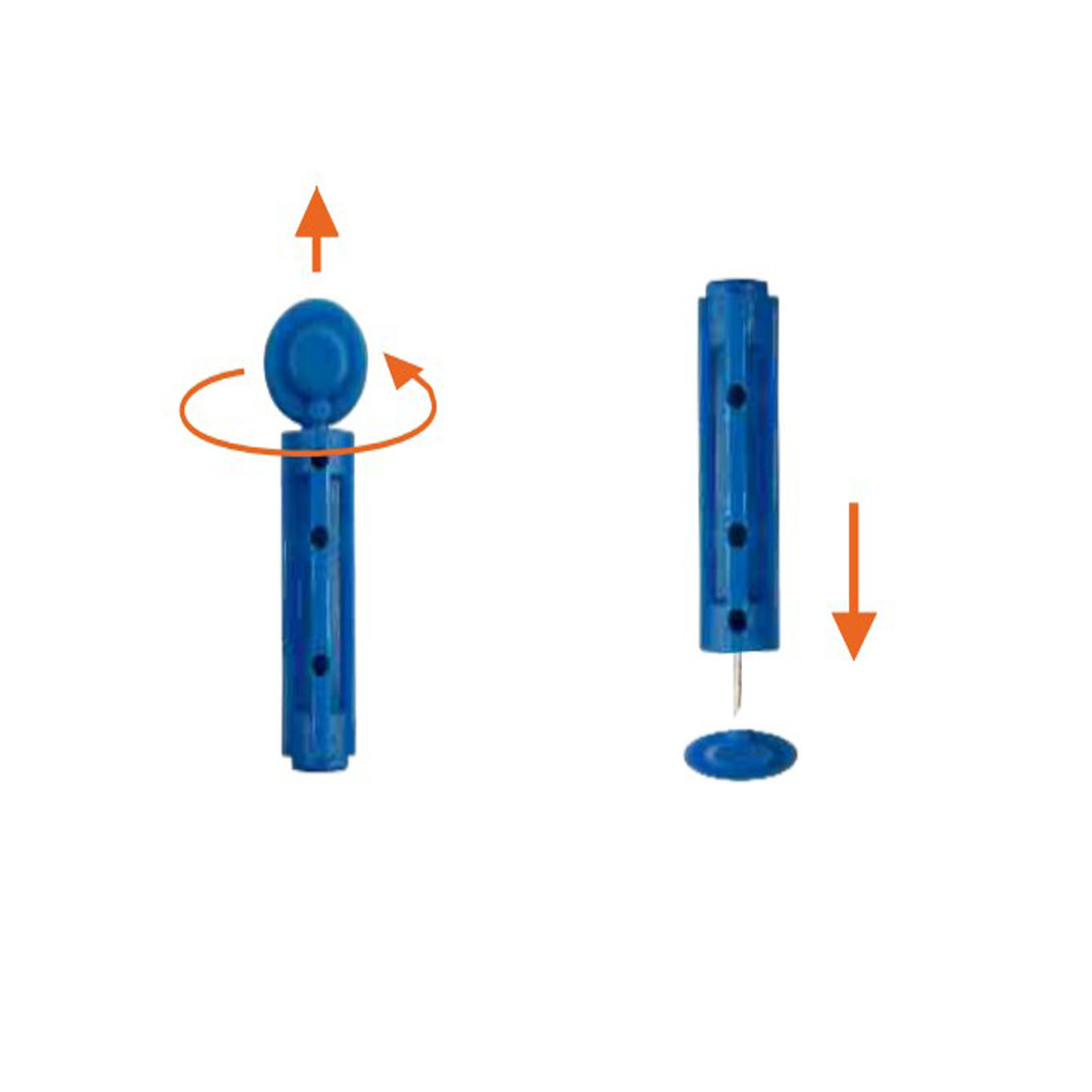 เข็มเจาะเลือดปลายนิ้ว ยี่ห้อ SteriLance SOFT รุ่น Twist Lancet ขนาด 28G (100 ชิ้น)