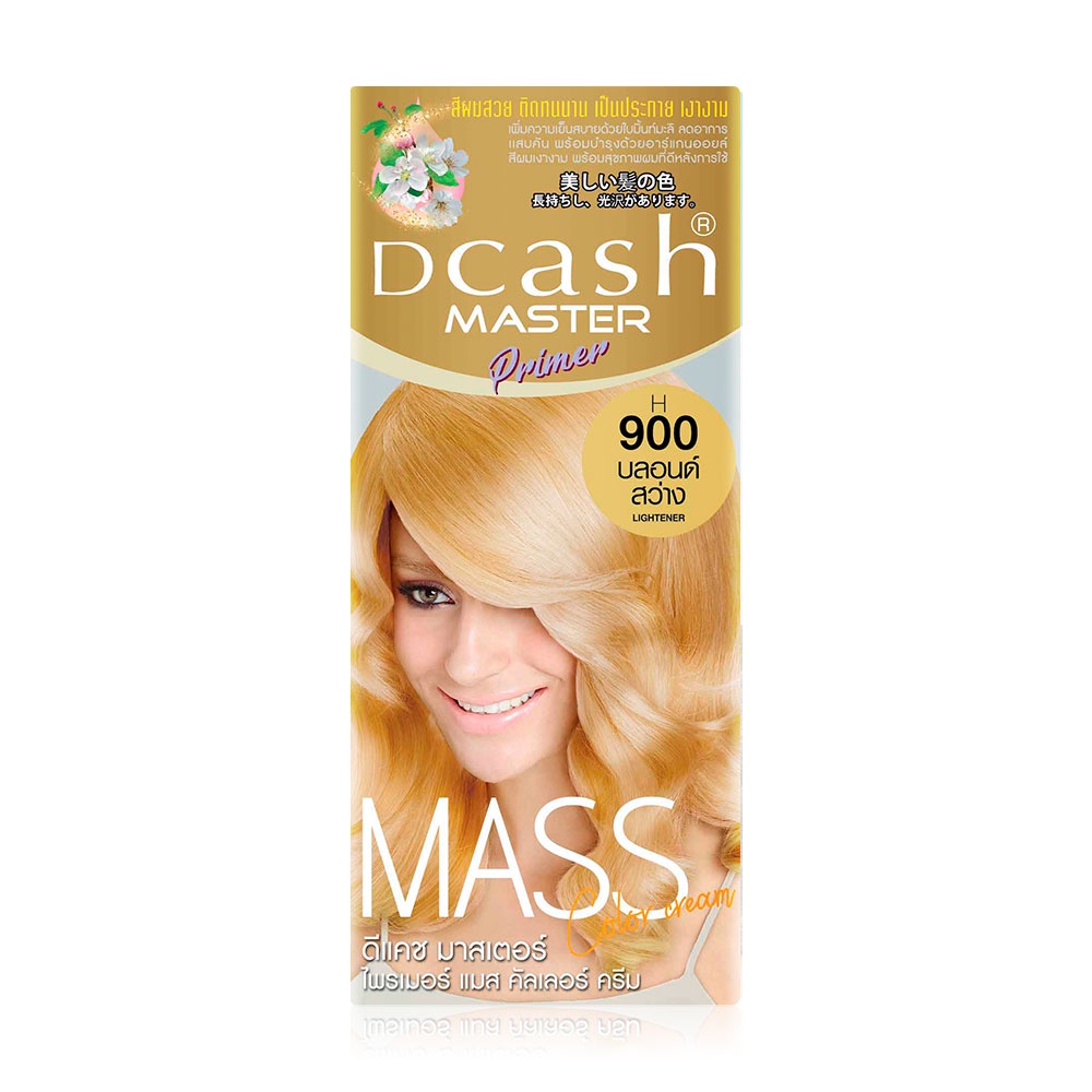 แท้พร้อมส่ง○ (โทนสีไฮไลท์) Dcash Master Mass ดีแคช มาสเตอร์ ฟลอรัล แมส คัลเลอร์ ครีม 50 มล. #สีย้อมผม