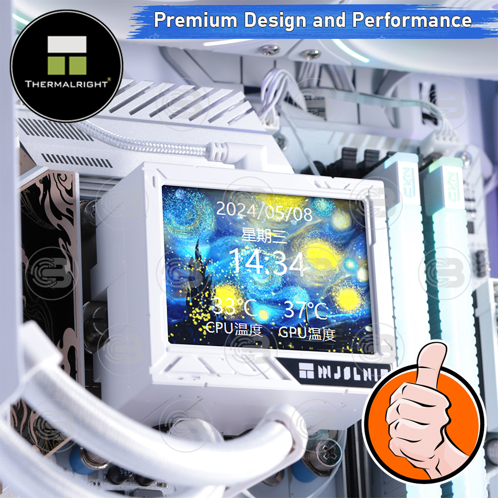 [CoolBlasterThai] Thermalright Mjolnir Vision 360 WHITE ARGB AIO Liquid CPU Cooler (AM5/LGA1851 Ready) ประกัน 5 ปี