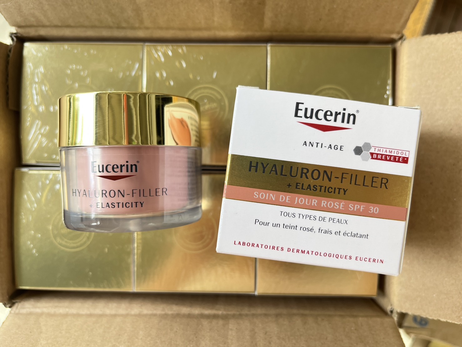 ครีมกลางวัน Eucerin Hyaluron-Filler + Elasticity Day Rose SPF30 50ml.