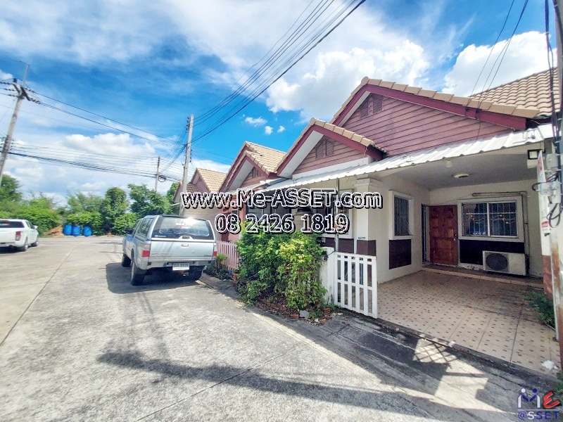 ขายถูกทาวน์โฮมต้นโครงการ ย่าน ซอยวัดท่าเกวียน เลียบคลองพระอุดม คลองบางไผ่ วัดทองสะอาด ลาดหลุมแก้ว : ม.บ้านสวนธนาการ์เด้น : 1 ชั้น 19.5 ตร.วา