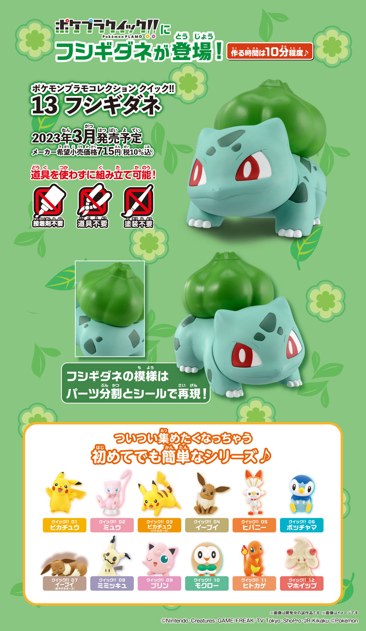 POKEMON PLAMO BULBASAUR