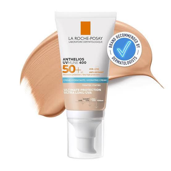 La Roche-Posay Anthelios Uvmune 400 Ultra Hydrating Tinted Cream SPF50+ ขนาด 50ml. รุ่นทิ้นท์ สีเนื้อ สำหรับผิวแห้ง-ผิวบอบบาง