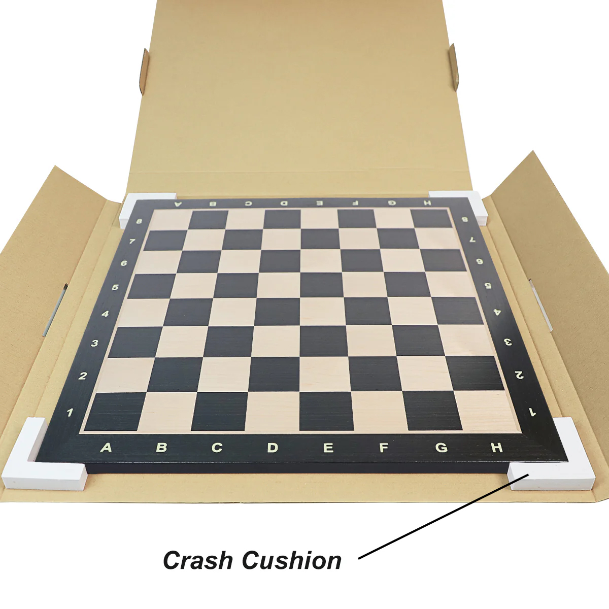 21" Ebony & Maple Wooden Chess Board กระดานหมากรุกสากลไม้Ebony