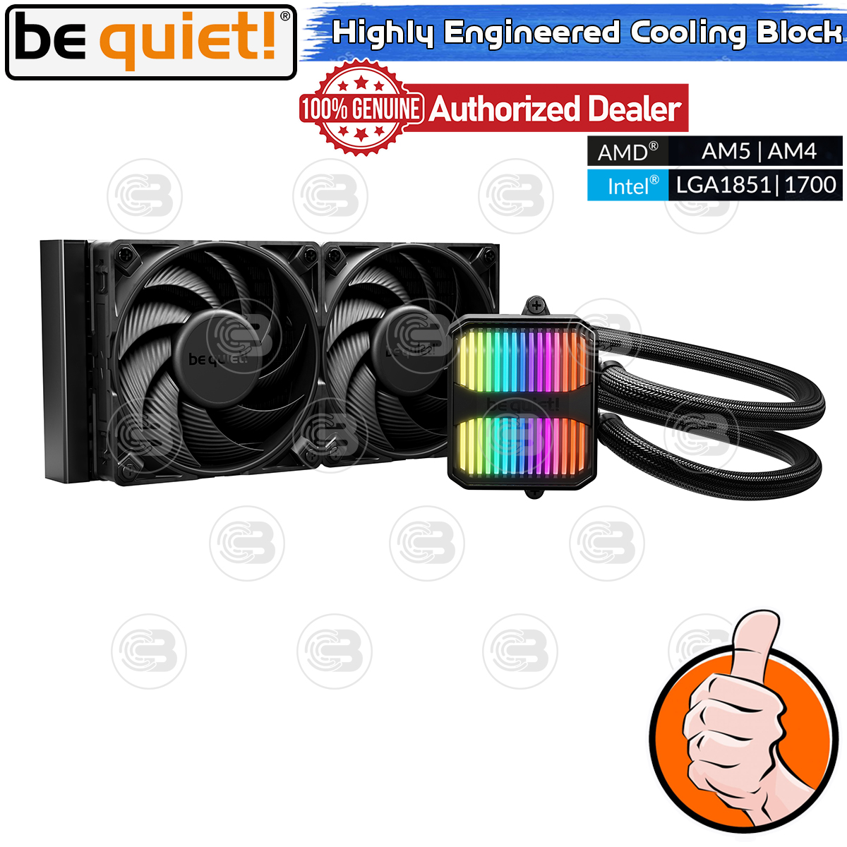 [CoolBlasterThai] Be Quiet Silent Loop 240 AIO Water Cooling CPU Cooler (AM5/LGA1851 Ready) (BW024) ประกัน 3 ปี