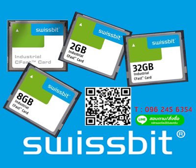 SWISSBIT,Industrial CFAST Card ,64GB, Industrial Grade