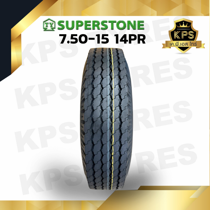 7.50-15 14PR ยี่ห้อ Superstone รุ่น SR911 ยางรถบรรทุกผ้าใบ