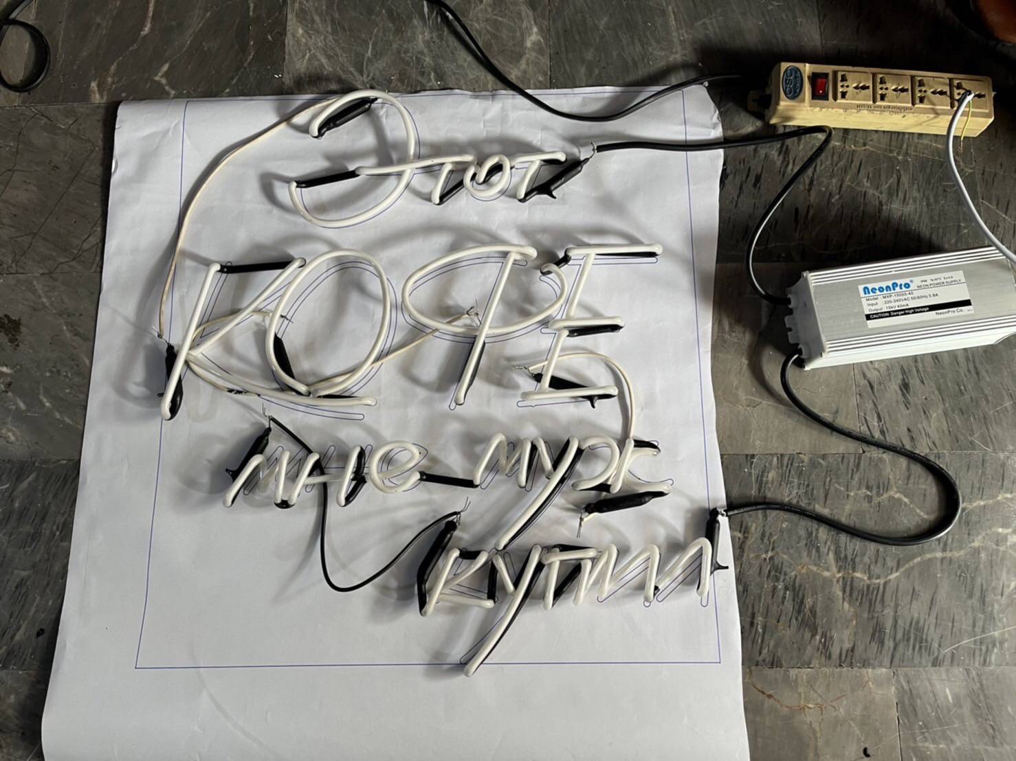 ไฟนีออนดัดหลอดแก้ว ป้ายไฟตกแต่งร้าน