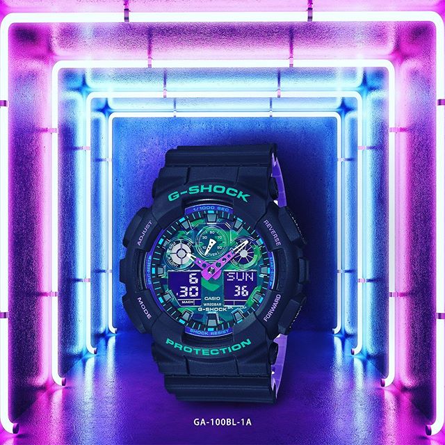 นาฬิกา CASIO G-shock GA-100BL-1ADR