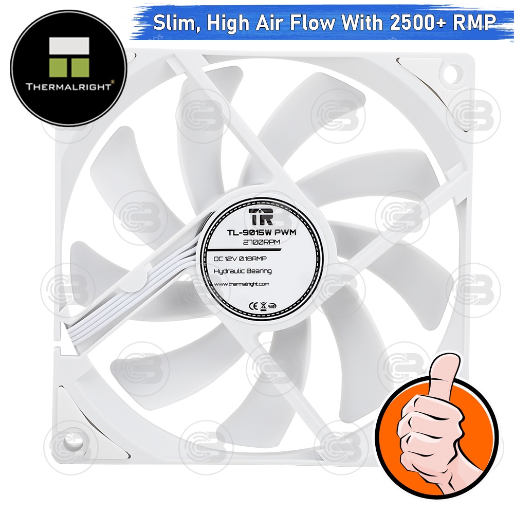 [CoolBlasterThai] Thermalright TL-9015W Slim Fan Case 2500+ RMP (size 92 mm.) ประกัน 3 ปี