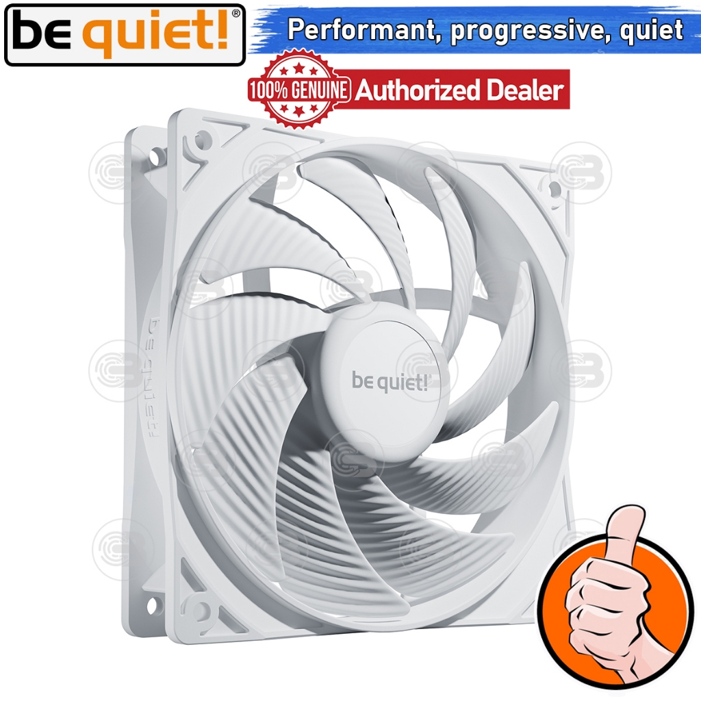 [CoolBlasterThai] Be Quiet Pure Wings 3 120 PWM high-speed White (BL111) PC Fan Case ประกัน 3 ปี