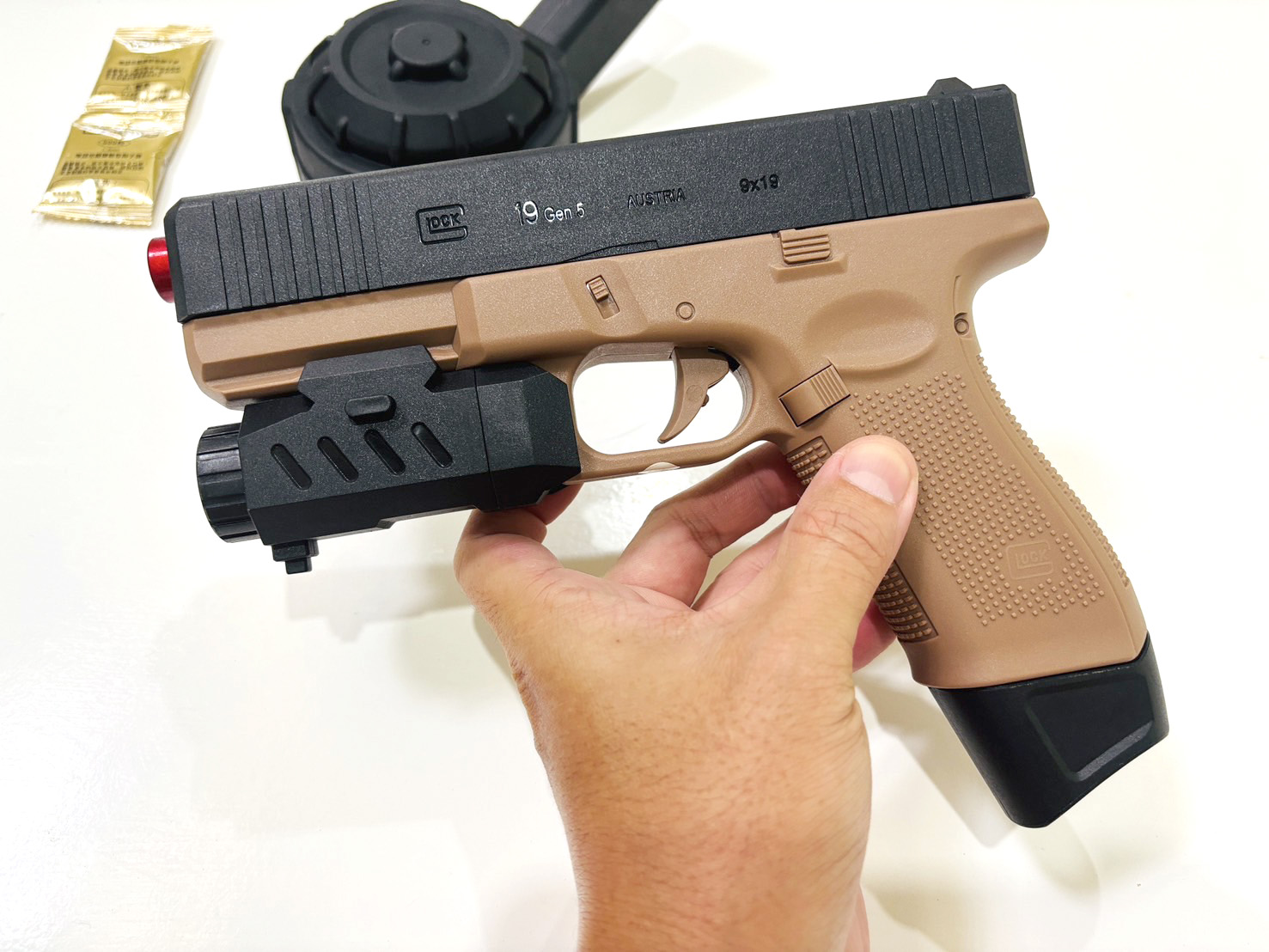 ปืนเจล ปืนเจลไฟฟ้า รุ่น Glock (Semi&Full&Blowback)