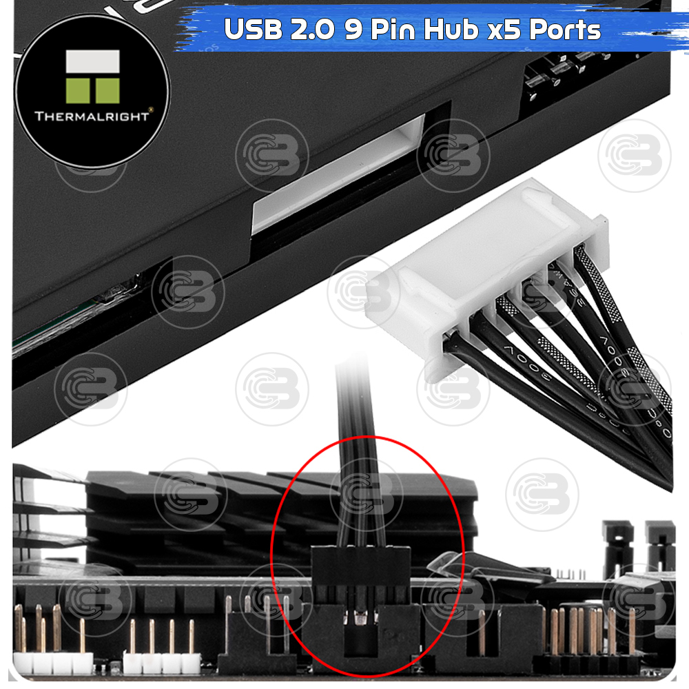 [CoolBlasterThai] Thermalright USB 2.0 (9-PIN) HUB 5 Ports ประกัน 1 ปี