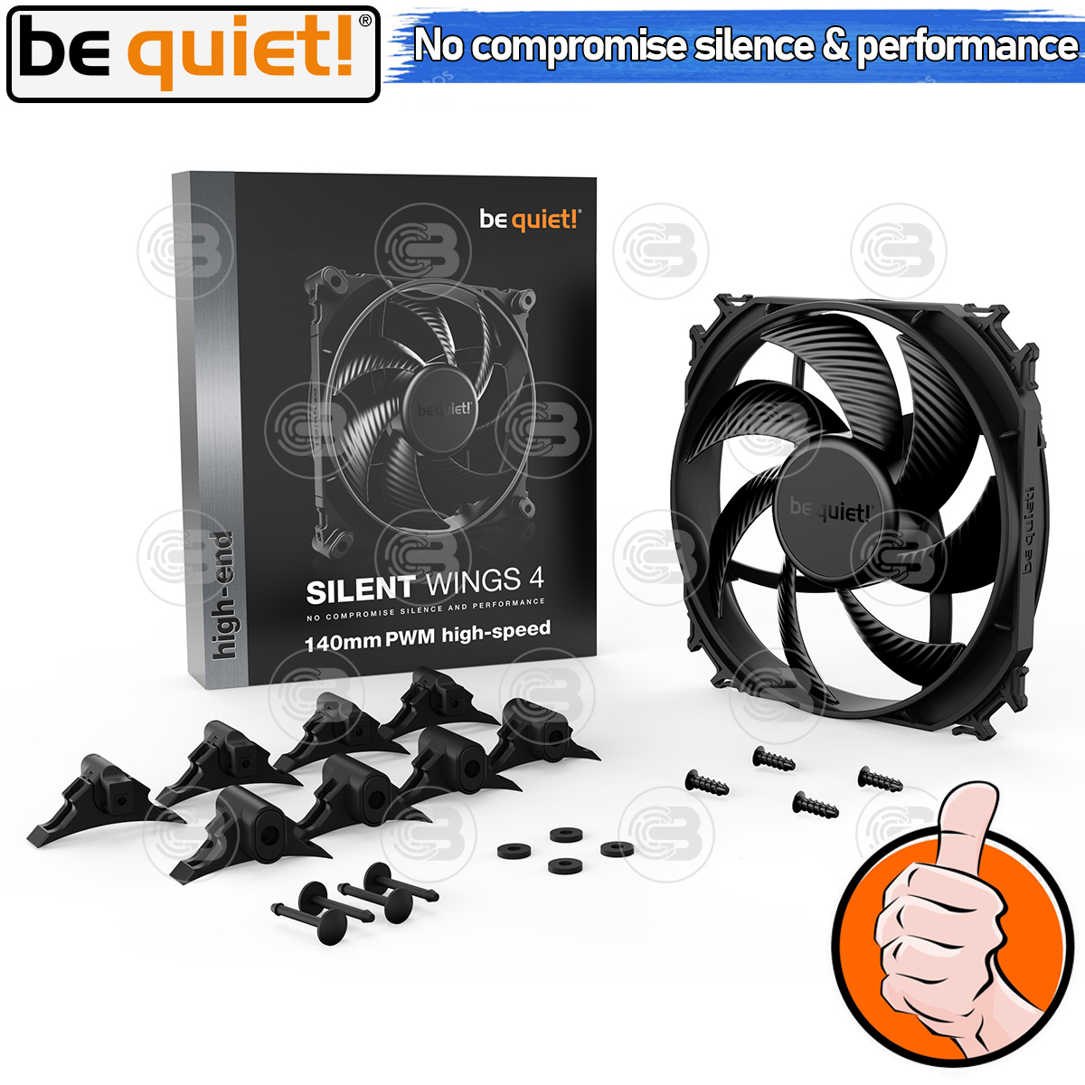 [CoolBlasterThai] Be Quiet Silent Wings 4 140mm PWM high-speed PC Fan Case (BL097) ประกัน 5 ปี