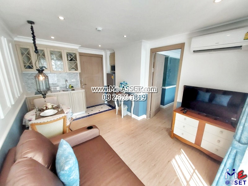 ขายคอนโด วิวสระว่ายน้ำ ย่าน พัทยา นาจอมเทียน เขาพระตำหนัก บางละมุง สัตหีบ : เซเว่นซีส์โค้ดดิอะซูร์ Seven Seas Cote D'Azur : 32.29 ตร.เมตร