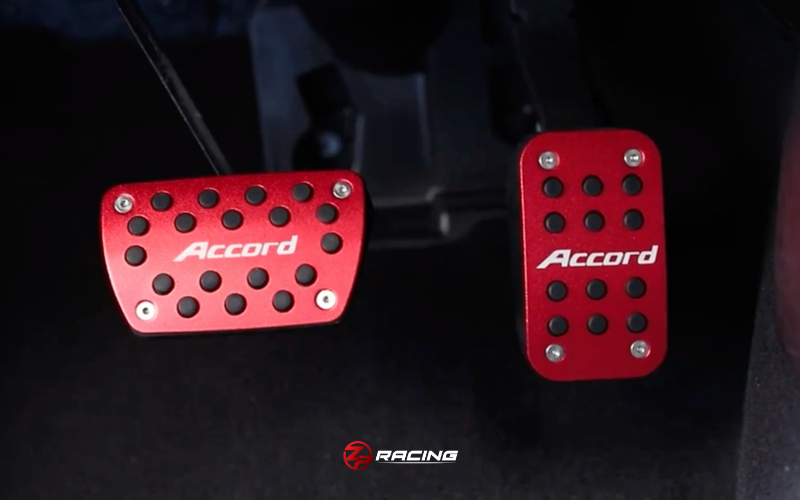 ชุดแป้นเหยียบคันเร่งและเบรก ACCORD G10 แบบอลูมิเนียม สีแดง