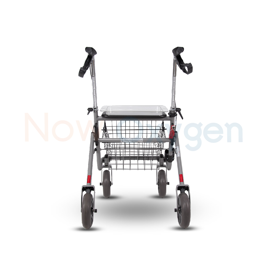 Devilbiss Rollator Cristallo วอล์คเกอร์ 4 ล้อ อุปกรณ์ช่วยพยุงเดิน อุปกรณ์ฝึกเดิน รับประกัน 2 ปี