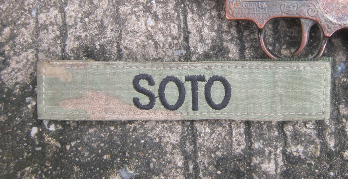 ป้ายชื่อ ทหารสหรัฐ ลาย Operational Camouflage Pattern (OCP) the Scorpion pattern