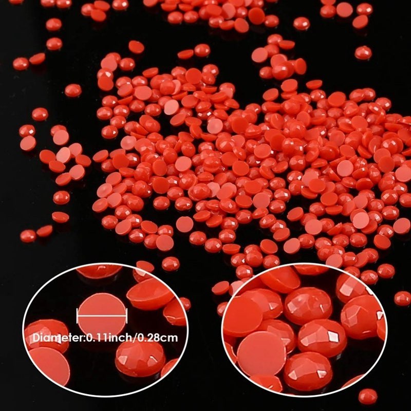 เม็ดครอสติสคริสตัล (เม็ดกลม ขนาด 2.8 mm.) ถุง 200เม็ด