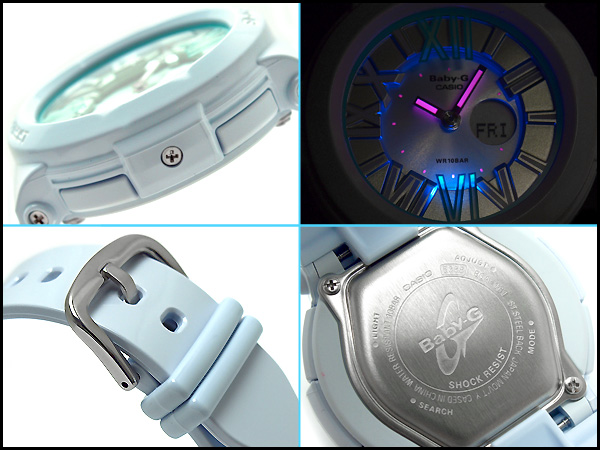 Casio Baby-G Shock Resistant Neon Illuminator Watch รุ่น BGA-161-2BDR