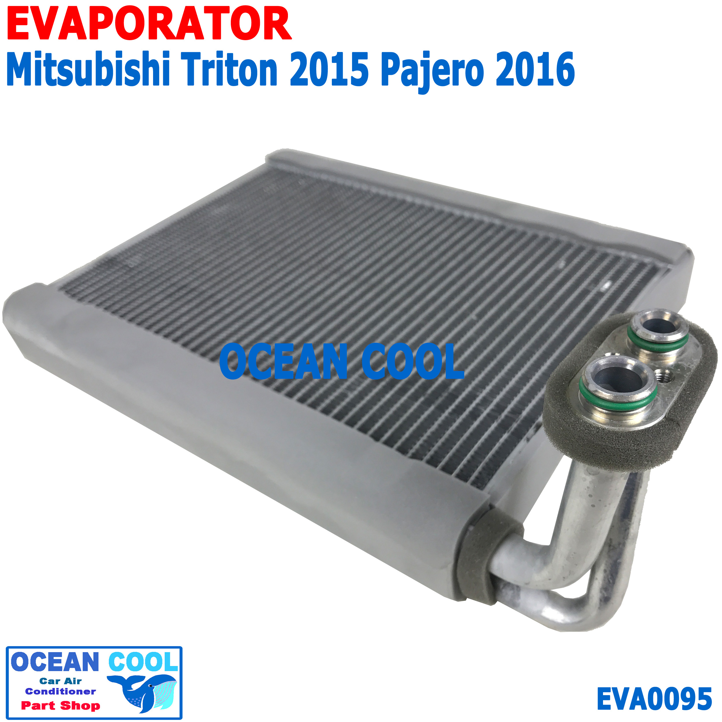 คอยล์เย็น มิตซูบิชิ ไทรทัน 2015 - 2020 ปาเจโร่ สปอร์ต 2016 EVA0095 EVAPORATOR FOR MITSUBISHI TRITON PAJERO SPORT คอยเย็น คอล์ยเย็น รังผึ้งแอร์ ตู้แอร์ รถยนต์ อะไหล่ แอร์ 2017 2018 2019 2020