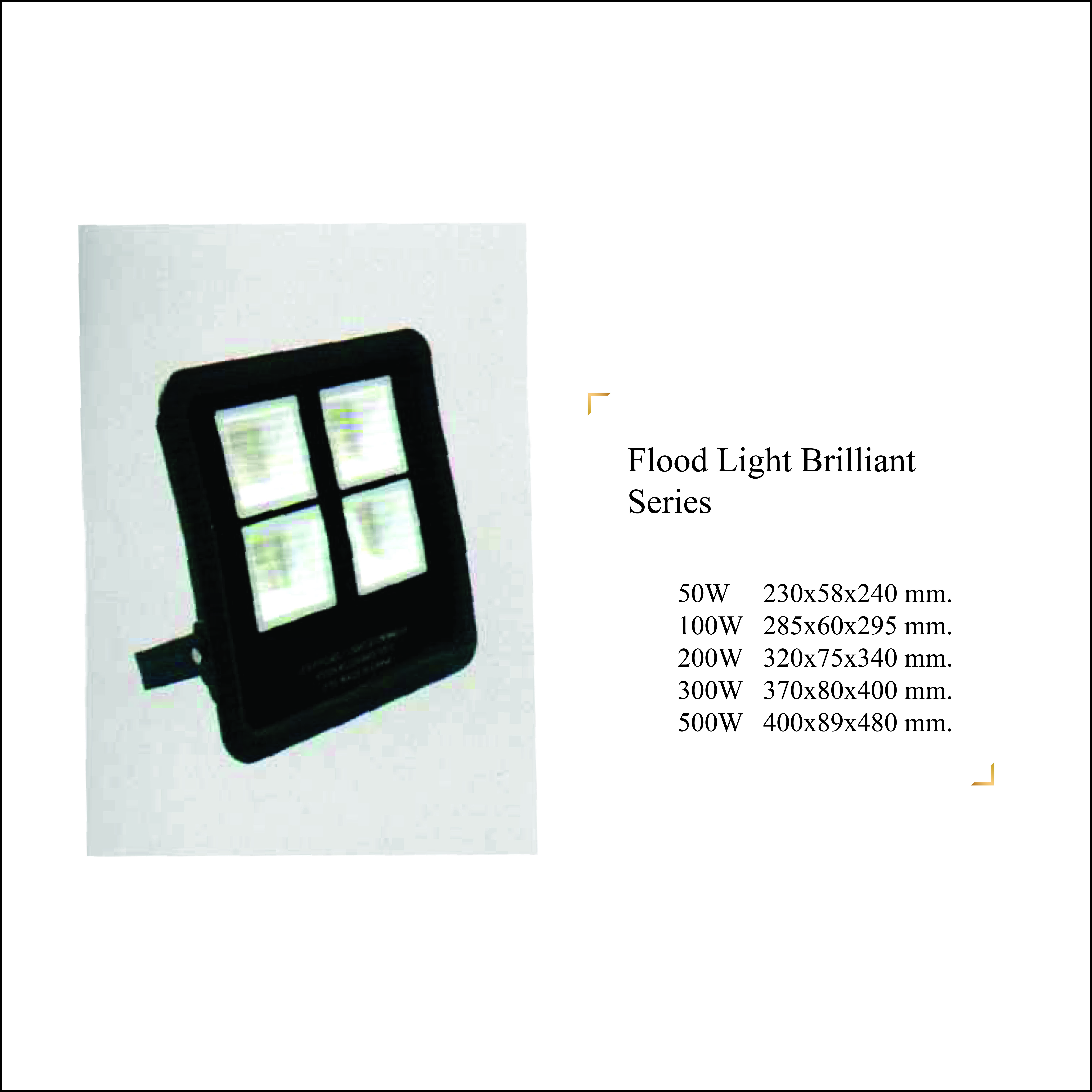 Flood Light Brilliant Series
