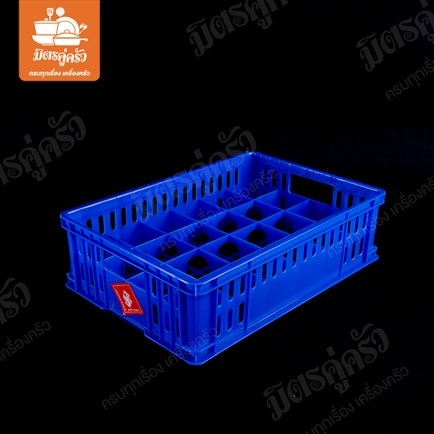 ลังคว่ำแก้วทรงสูง No.416 (24 ช่อง) - 3S