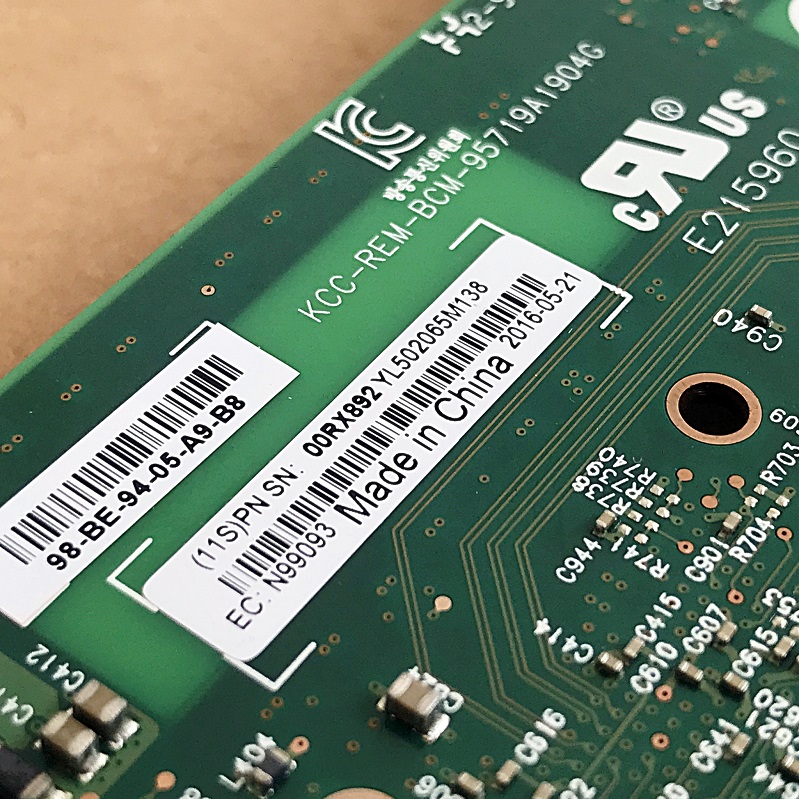 IBM 00RX892 / FC 5899 [TorCompTH Thailand - ขาย จำหน่าย ราคา] IBM PCIe2 4-port 1GbE Full High Adapter N99093 for Power7/Power8