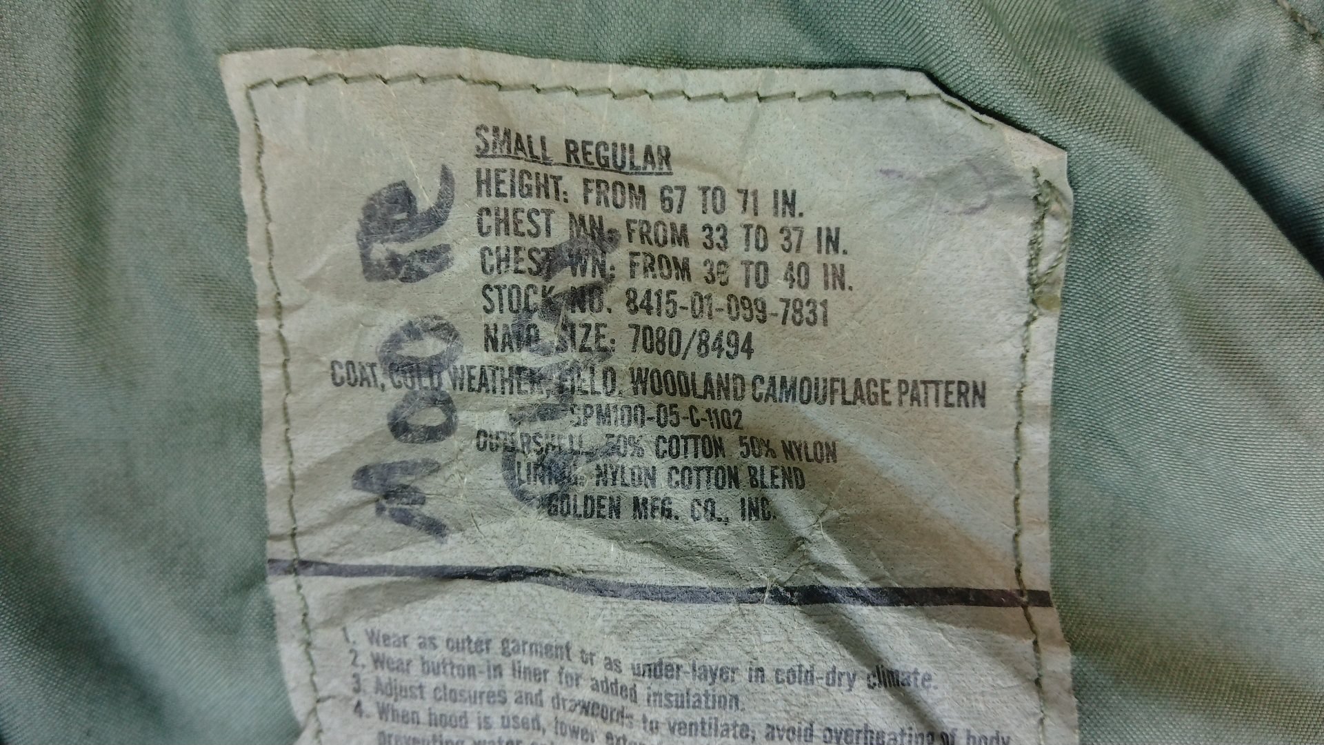 M65 Class2 Pattern 4B Small Regular