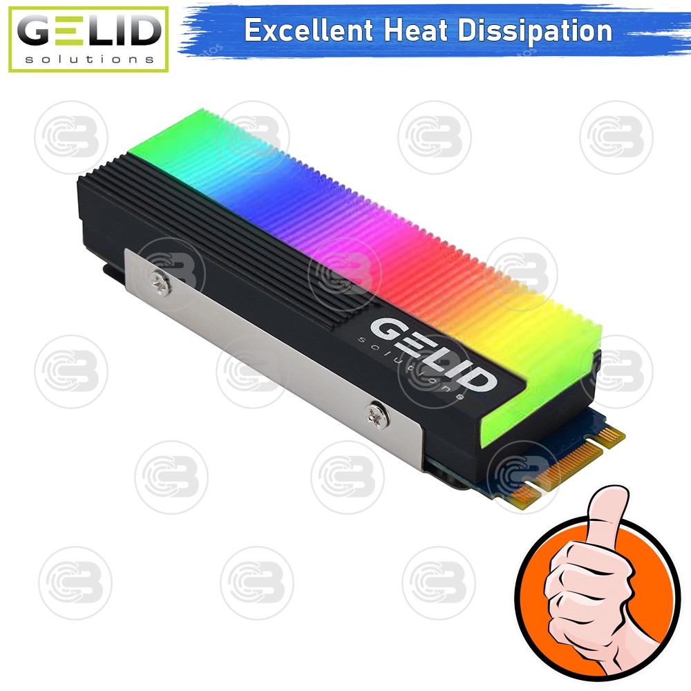 [CoolBlasterThai] GELID GLINT A-RGB M.2 SSD COOLER