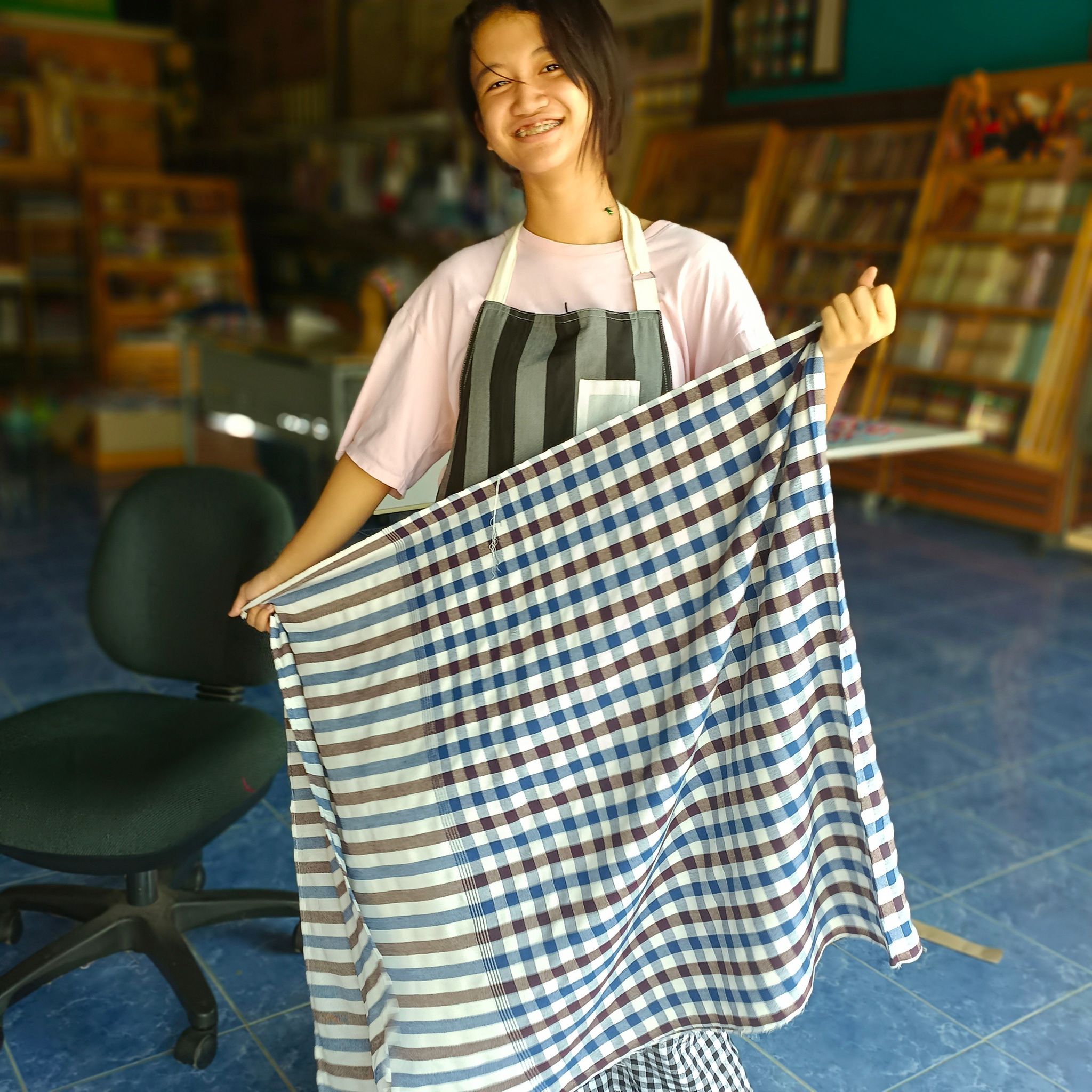 ผ้าขาวม้าฝ้าย P3 รุ่นมาตรฐานชายไทย ขนาด 80x200 cm