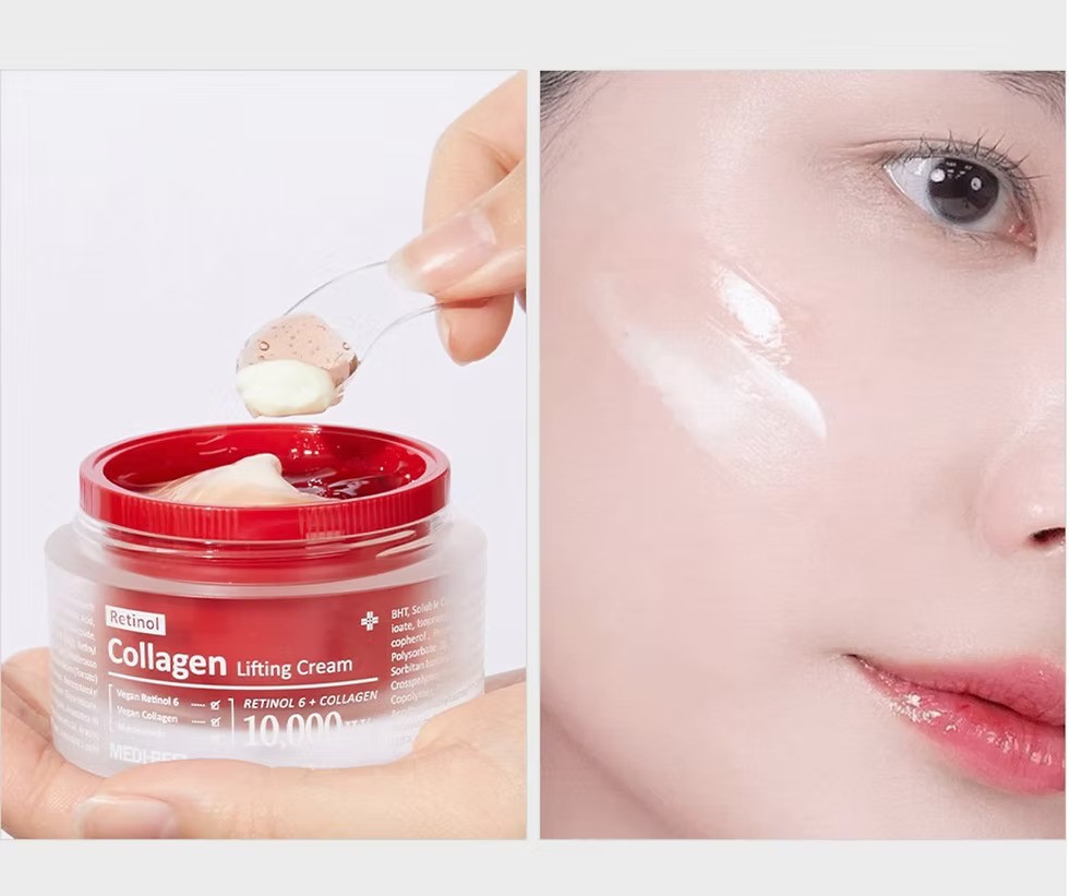 Medi-Peel Retinol Collagen Lifting Cream 50ml. ครีมลดริ้วรอย + ยกกระชับผิวตัวดังจากเกาหลี! (1กระปุก)