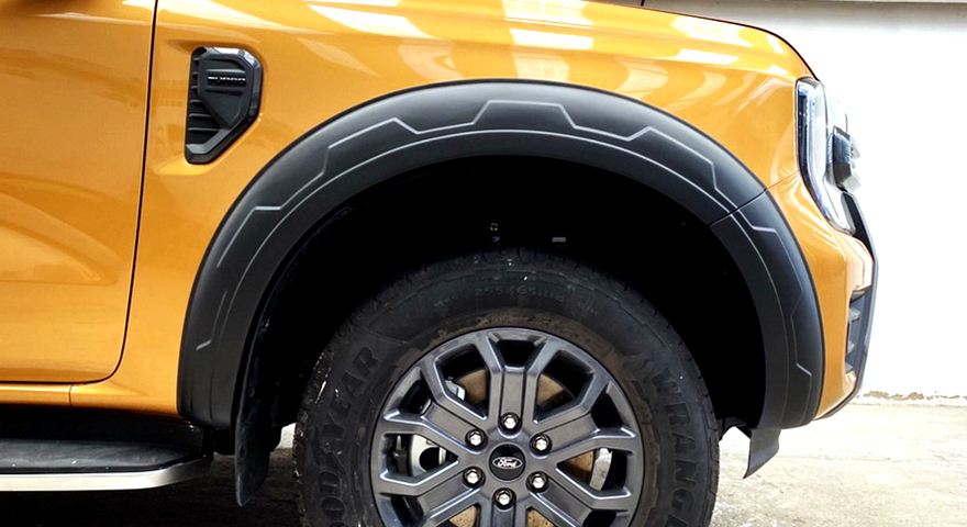 คิ้วล้อฟอร์ดเรนเจอร์ Ford Next Gen Ranger คิ้วล้อฟอร์ดเรนเจอร์ Ford Next Gen Ranger Wildtrak / XLT / Sport 2022 ขนาด 6 นิ้ว ลายหยัก