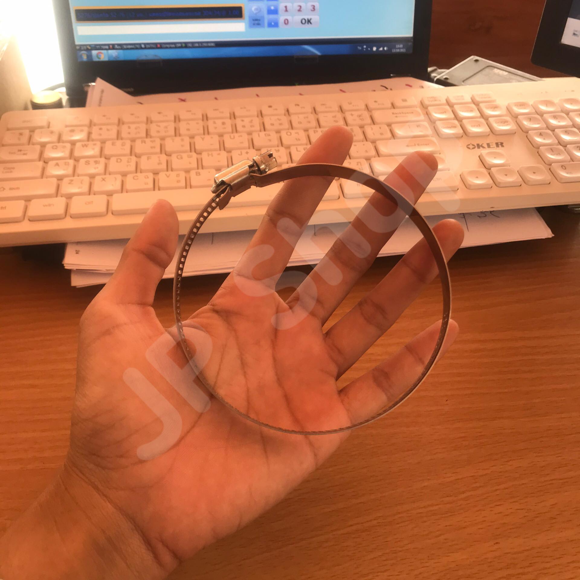 ปลอกรัด 78-101 (12 มม.) แคลมป์รัดท่อสแตนเลส 304 #78101