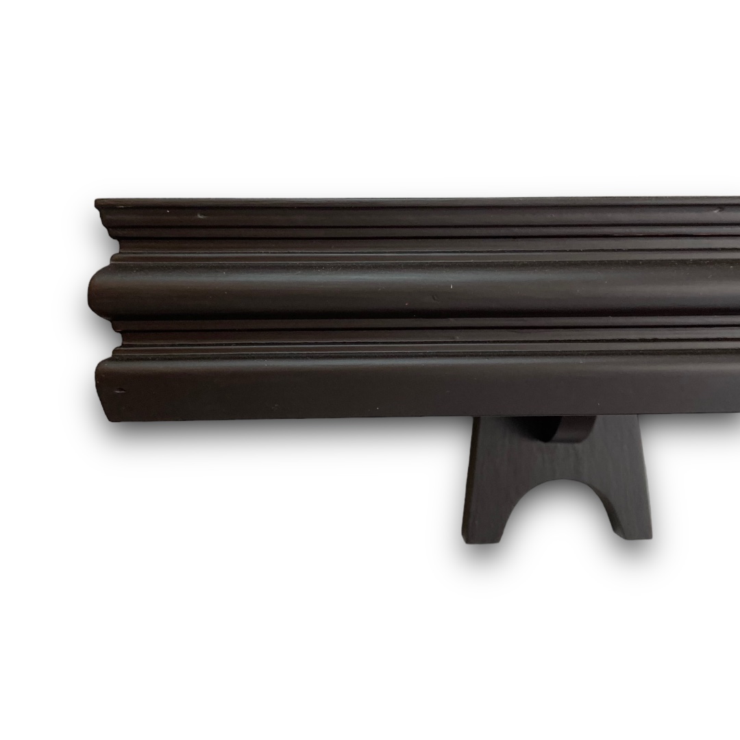 หิ้งโมเดิร์นลายบัว สีโอ๊ค