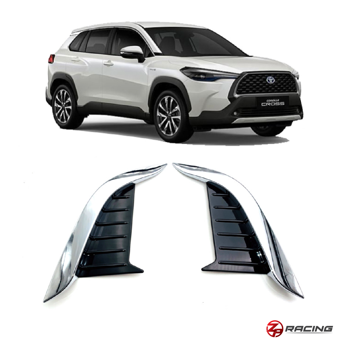 คิ้วกันชนหน้า corolla cross