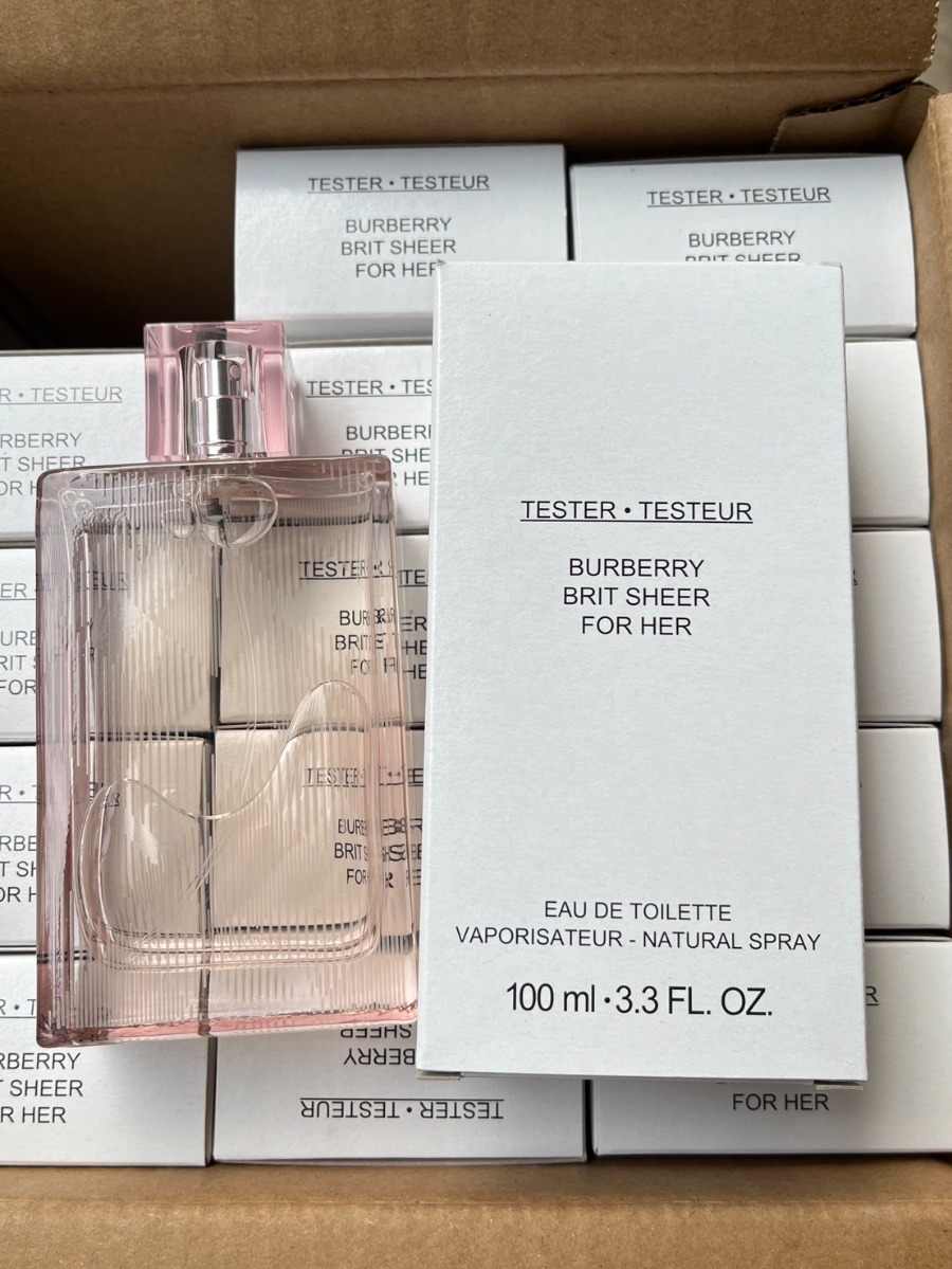 Burberry Brit Sheer Eau De Toilette 100ml. กล่องเทสเตอร์