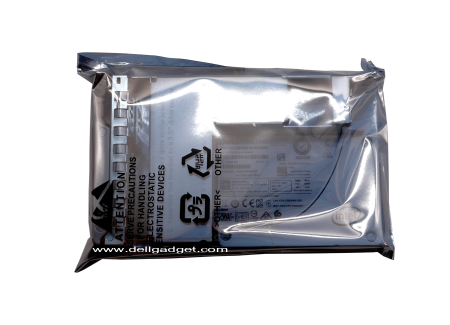 Dell 480GB SSD SATA Read Intensive 6Gbps 512e 2.5in Drive in 3.5in Hybrid Carrier S4510