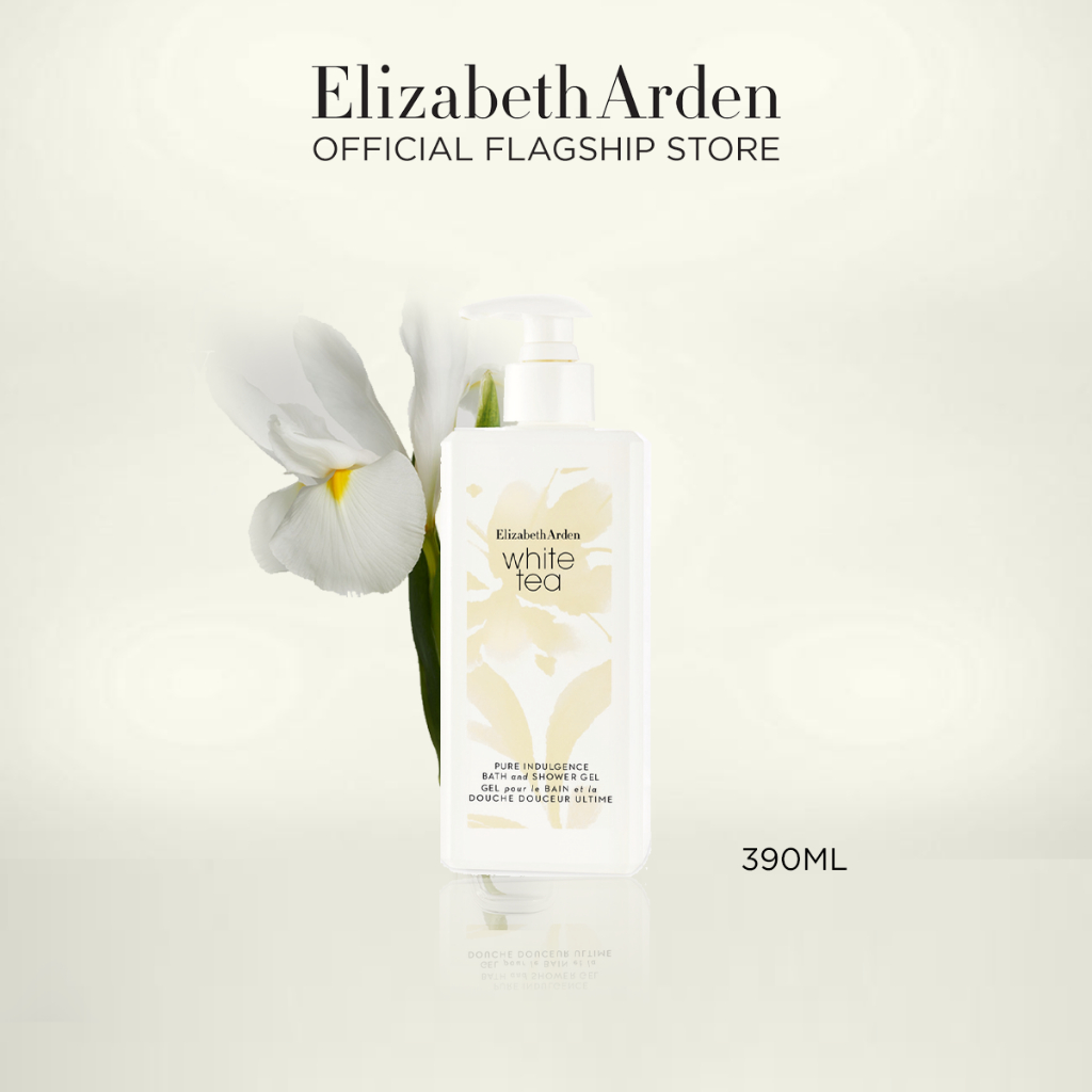 เจลอาบน้ำ Elizabeth Arden White Tea Pure Indulgence Bath and Shower Gel 390ml. (1ขวด)