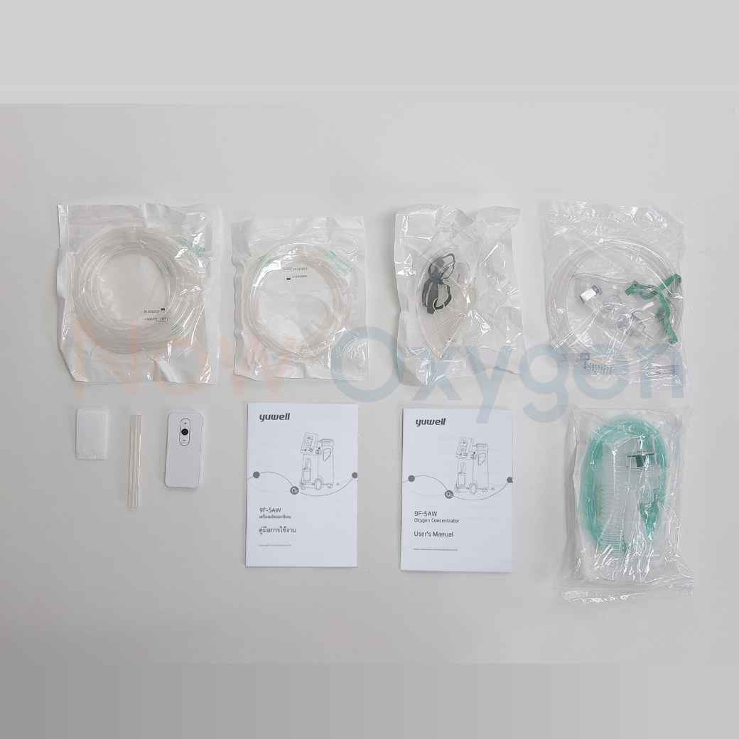 รุ่น 3 in 1 เครื่องผลิตออกซิเจน ขนาด 5 ลิตร Yuwell รุ่น 9F-5AW ประกันศูนย์ไทย 3 ปี