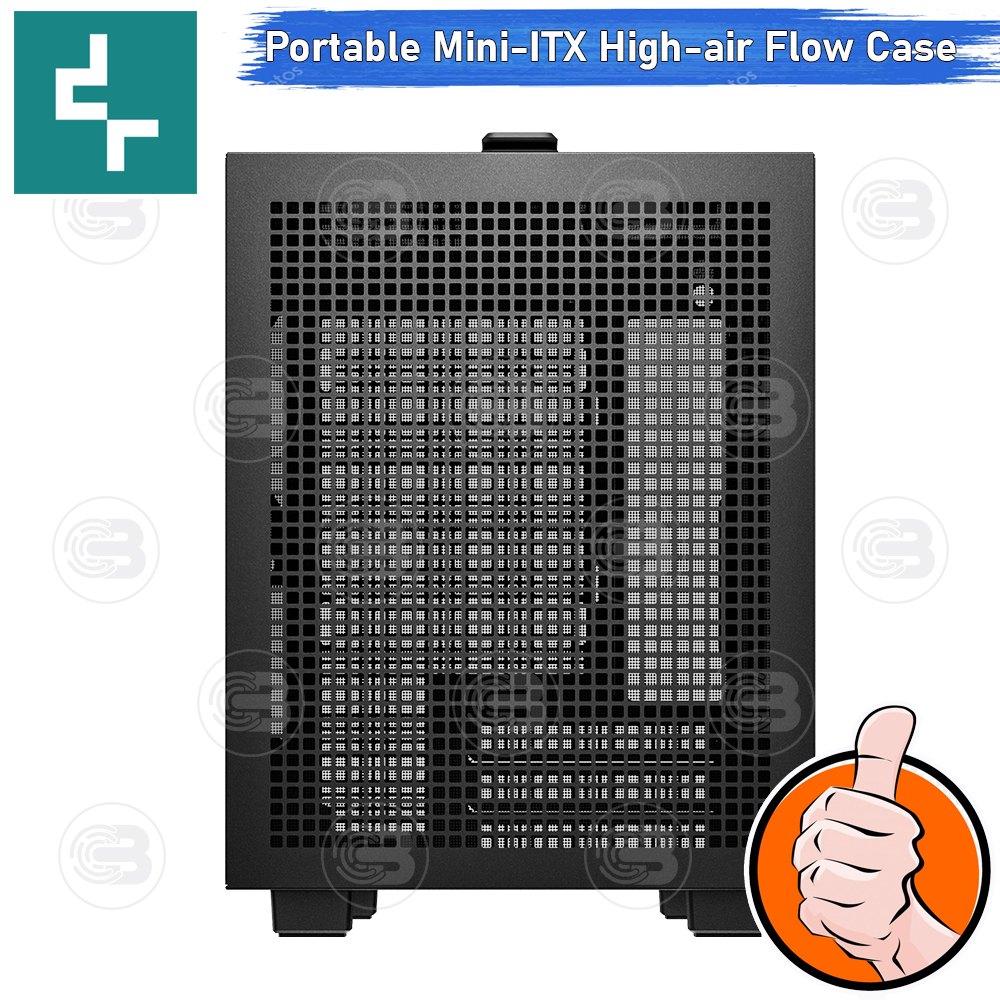[CoolBlasterThai] DEEPCOOL CH160 Mini-ITX High-Airflow PC Case Black ประกัน 1 ปี