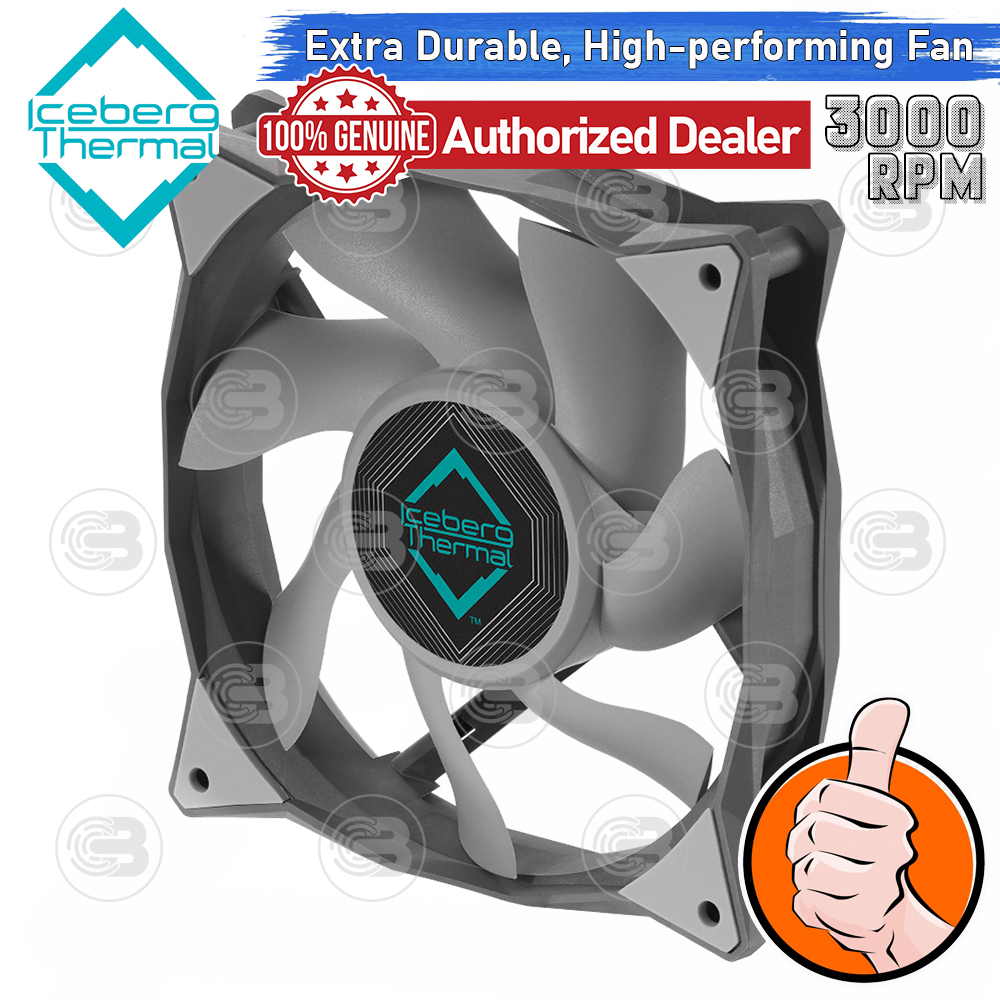 [CoolBlasterThai] Iceberg Thermal IceGALE Xtra 120 Gray Fan Case (size 120 mm.) ประกัน 6 ปี