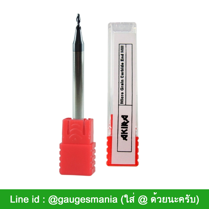 Akira เอ็นมิล 2 ฟัน ขนาด 1.5 มม ดอกกัด คาร์ไบด์ สำหรับงานเหล็ก